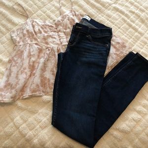 Abercrombie Dark Blue Skinny Jeggings